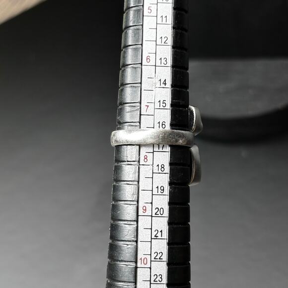 Sterling Silver Aquamarine and Amethyst Ring Aquamarine Ring Amethyst Ring 7.5 - Picture 5 of 6